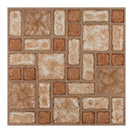 Achim Importing Achim Portfolio Self Adhesive Vinyl Floor Tile 12in x 12in, Cobble Mosaic, 9 Pack VFT941POVR